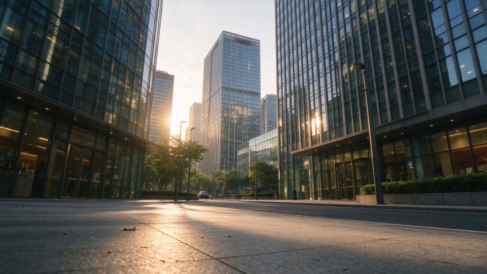 建站团队办公室全景，设计师围坐讨论方案